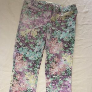 Aeropostale Ashley Ultra Skinny Flower Pant